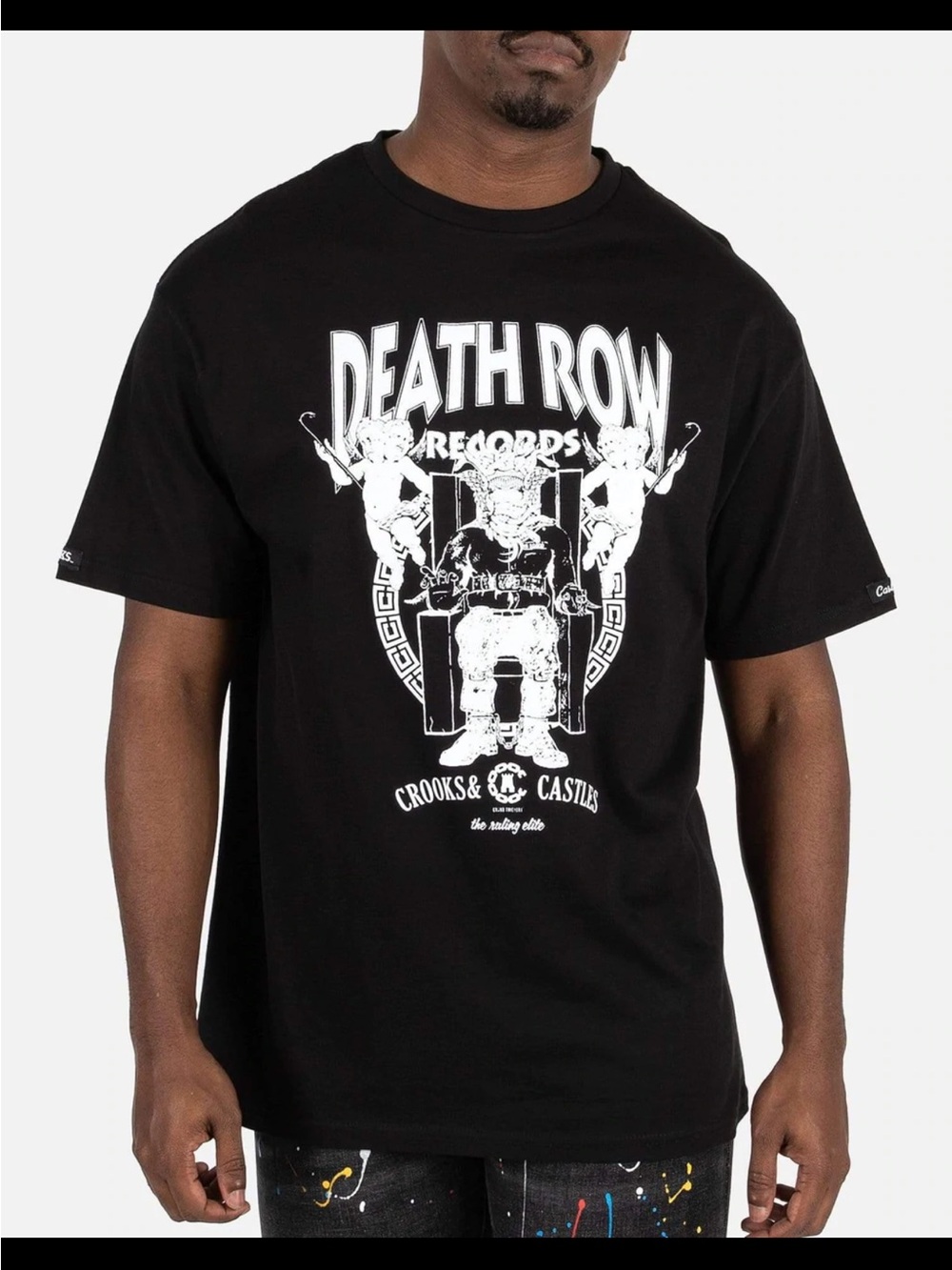 Crooks & Castles Black Death Row Records Graphic Tee